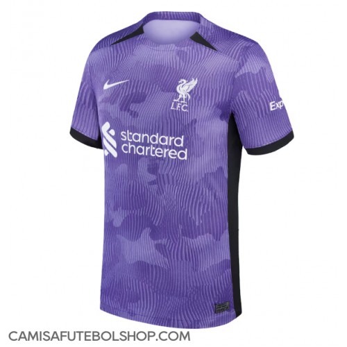 Camisa de time de futebol Liverpool Replicas 3º Equipamento 2023-24 Manga Curta